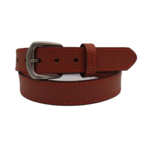 חגורת נשק דגם באפלו "קאמל" + תפר כתום (ניקל מושחר)